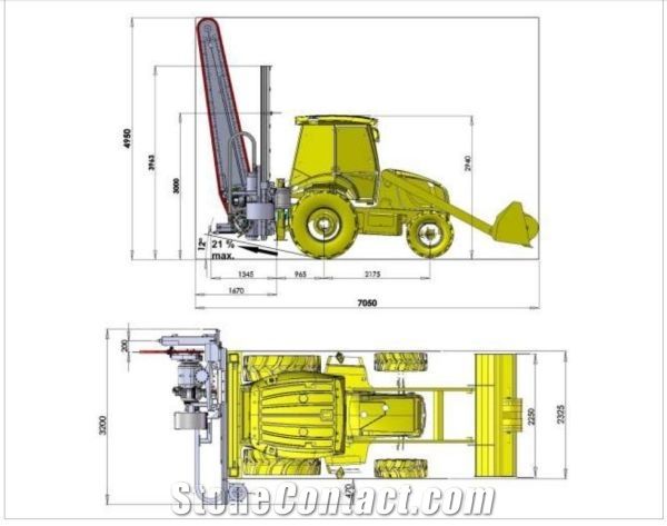 Terna CST 965 Quarry Backhoe Chain saws machine