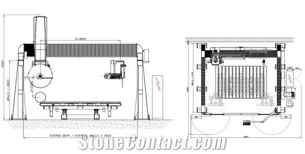 QUADRIX DV 1100 Bridge Saw Machine
