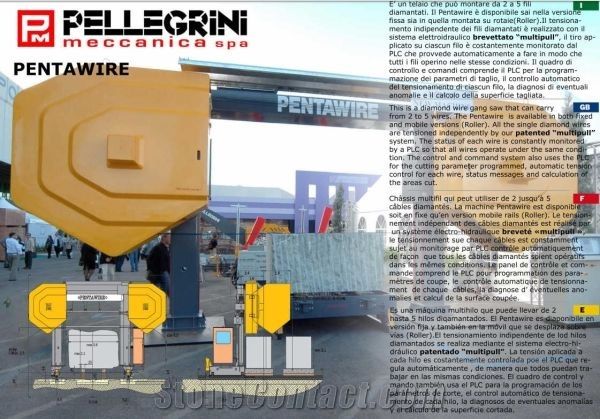 Pentawire Multiwire Machine to cut slabs