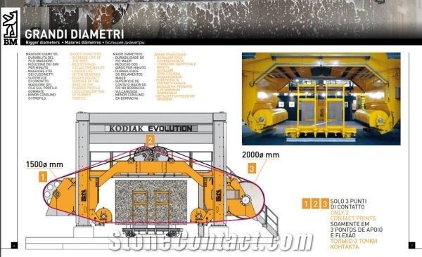 Kodiak 84 Evolution multiwire machine for granite blocks