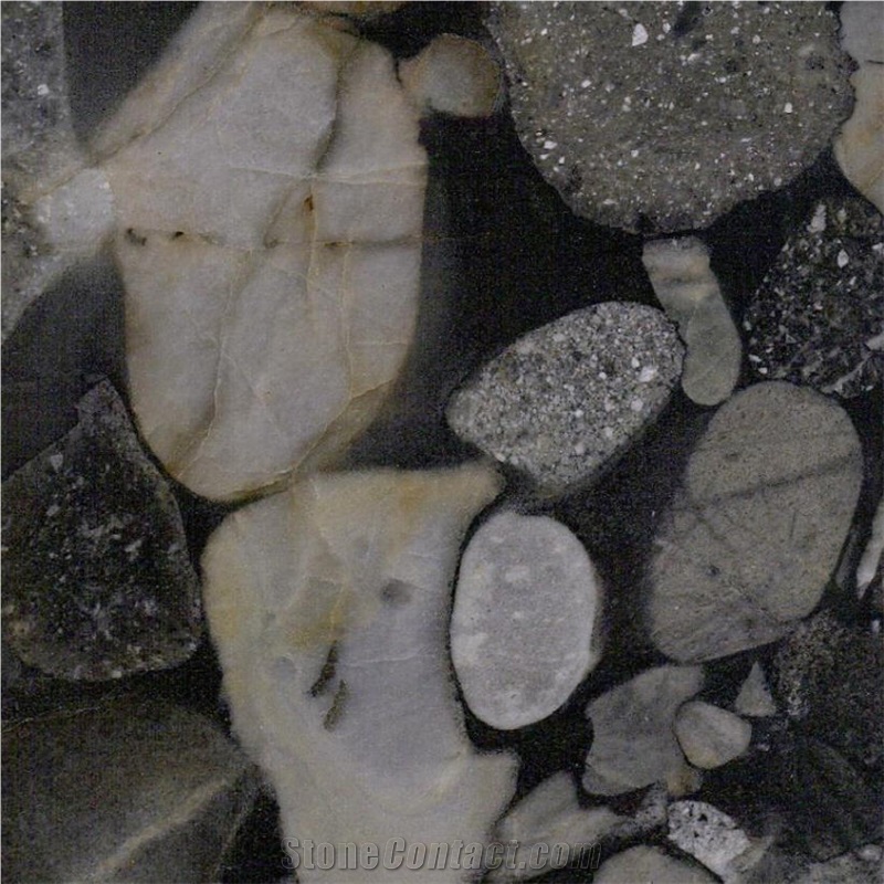 Black Mosaic Granite Tile