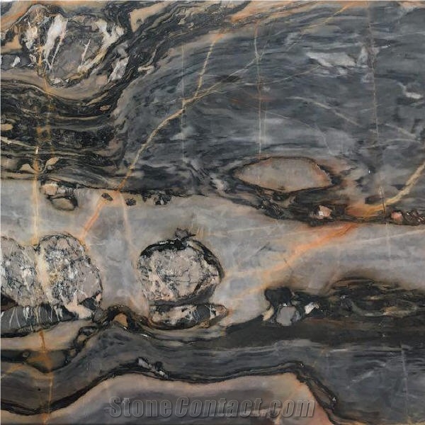 Blue Lotus Crystal Marble Tile