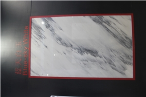 Blue Sky White Marble Slab