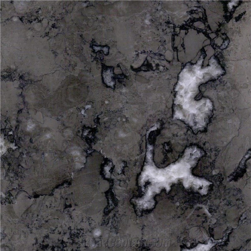 China Cloudy Grey Marble Tile