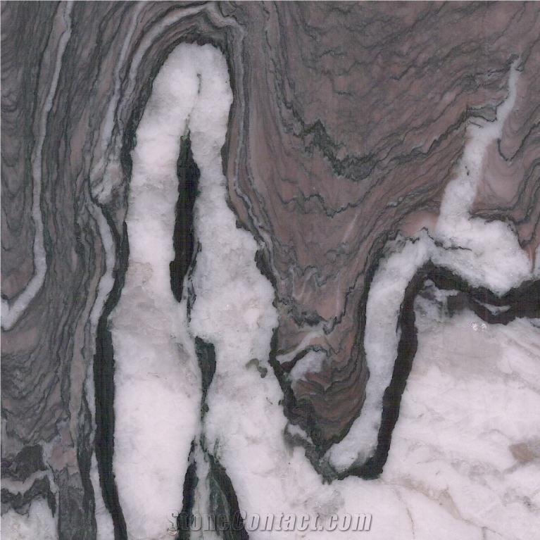 Cipollino Ondulato Rosso Tile