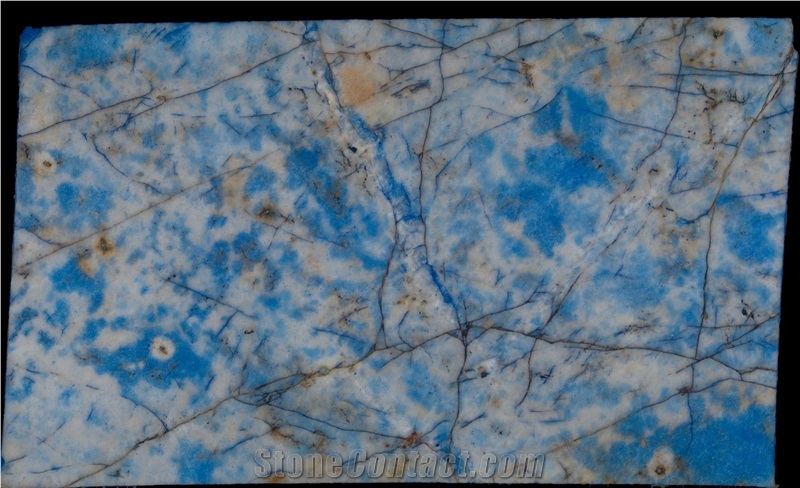 Cristallo Blue Quartzite Slab