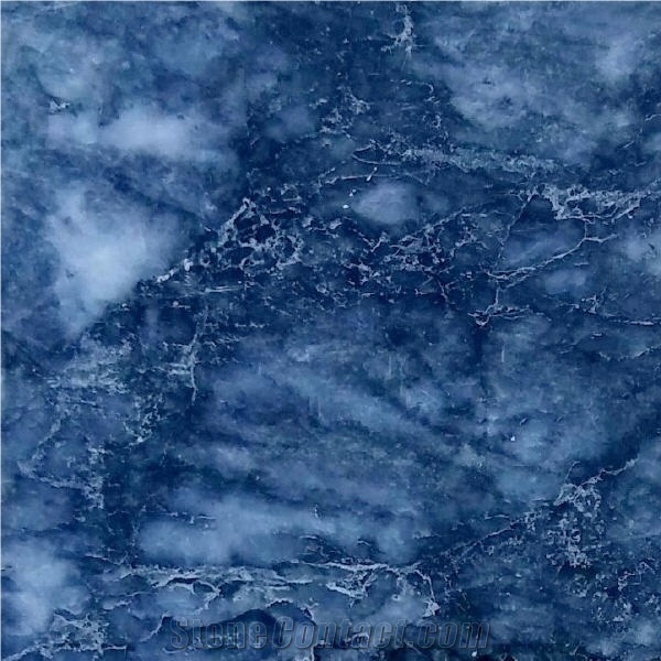 Dark Deep Blue Marble importance=