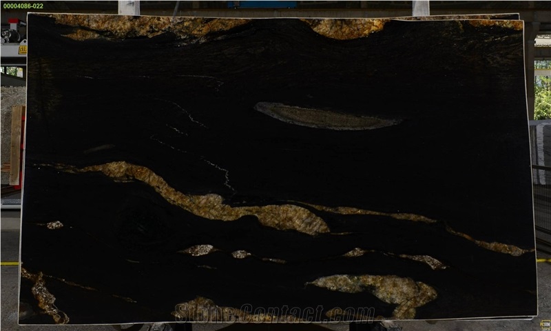 Enigma Black Granite Slab
