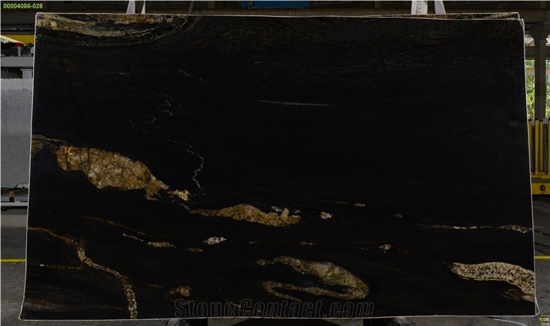 Enigma Black Granite Slab