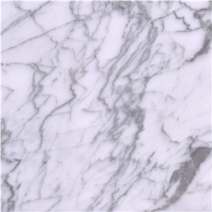 Fine Lines Snow White Marble Tile