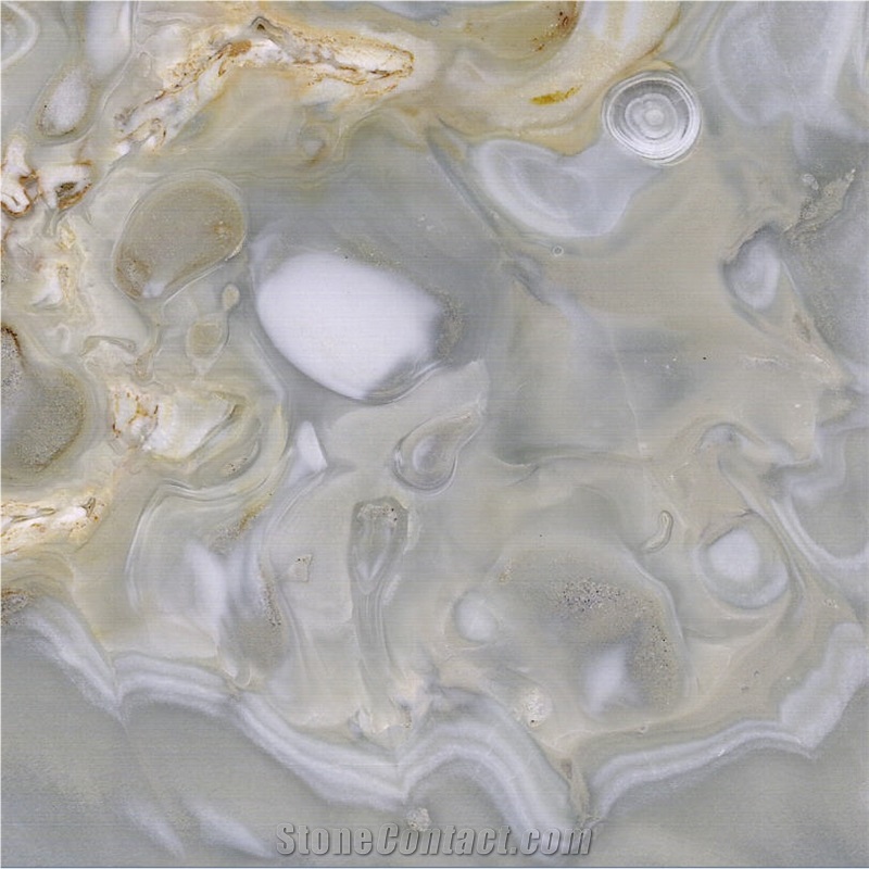 Gold Blue Jade Onyx Tile