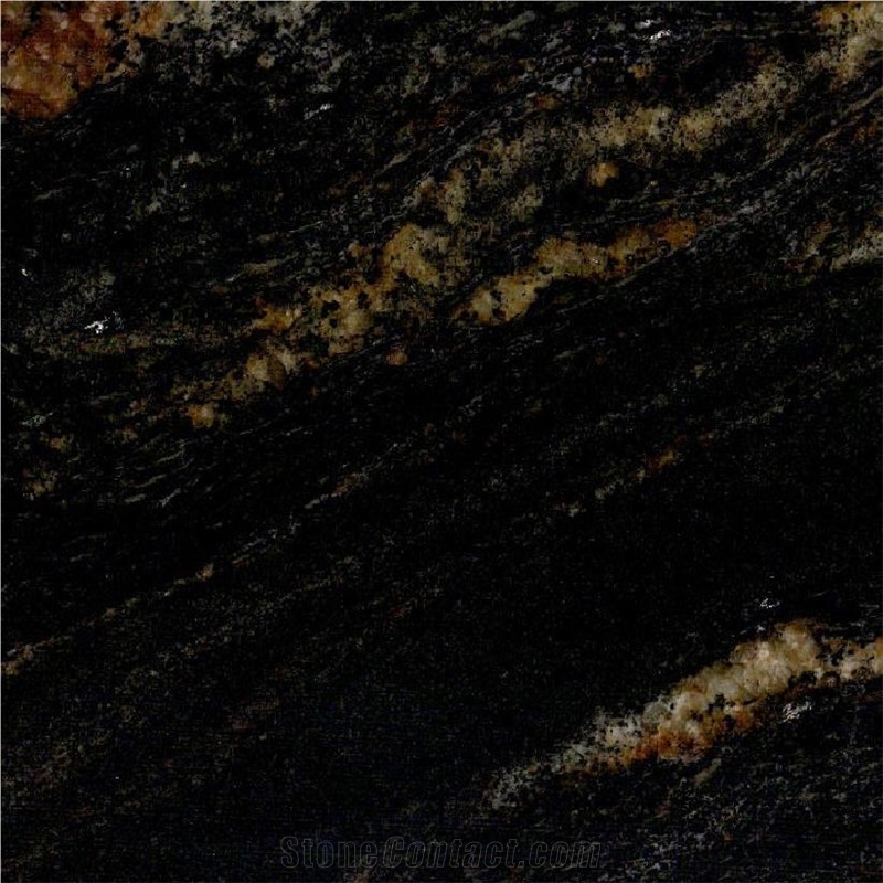 Golden Black Granite Tile