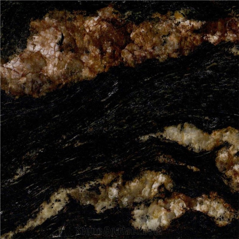 Golden Black Granite Tile