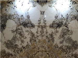 Golden Sand Moon Granite Slab