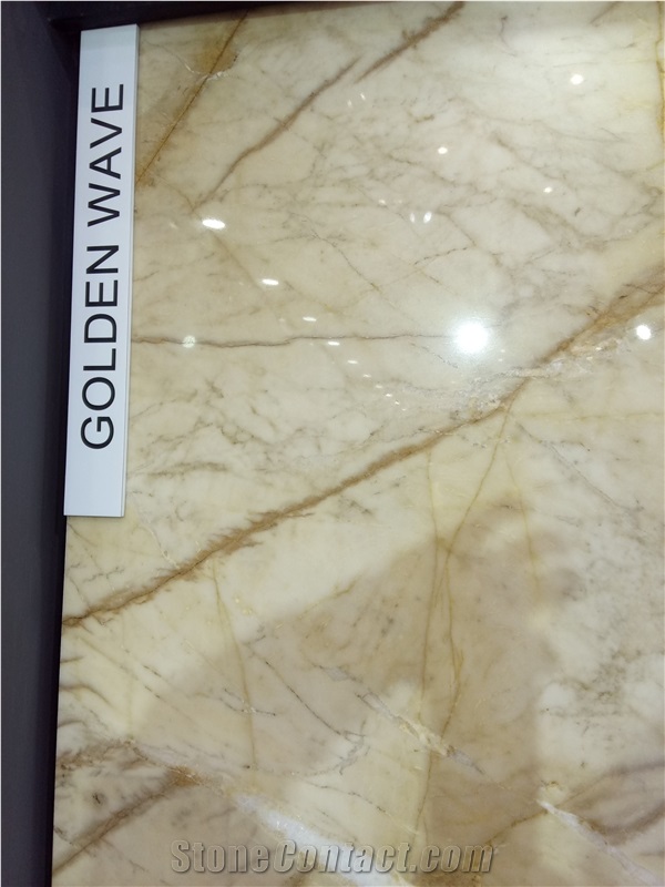 Golden Wave Marble Slab