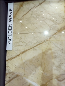 Golden Wave Marble Slab