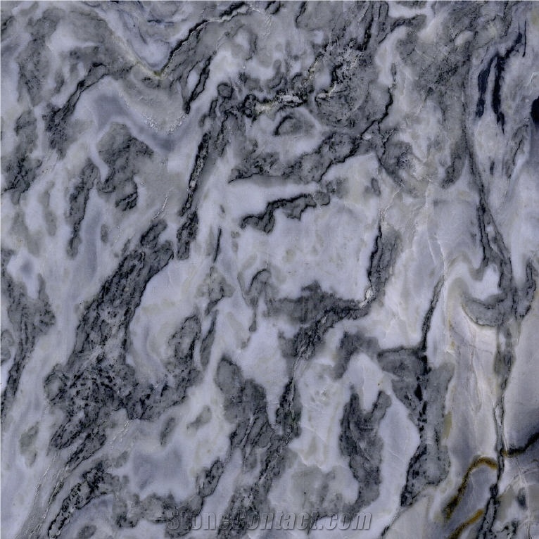 Gray Waves Marble Tile