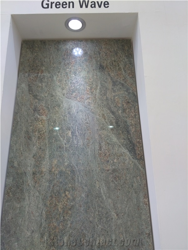 Green Wave Granite Slab