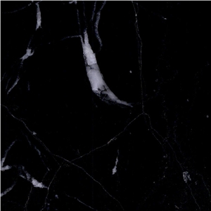 Ink Black Marble Tile