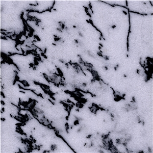 Ink White Marble Tile