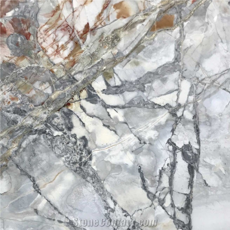 Invisible Grey Gold Marble Tile