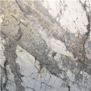 Invisible Grey Gold Marble Tile