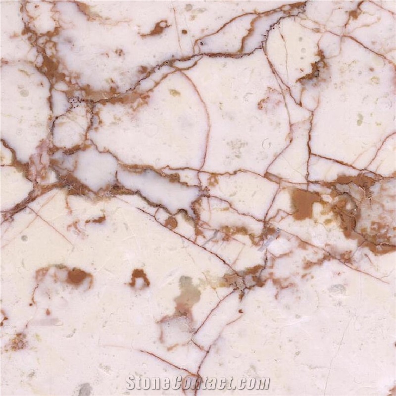 Ivory Red Marble Tile