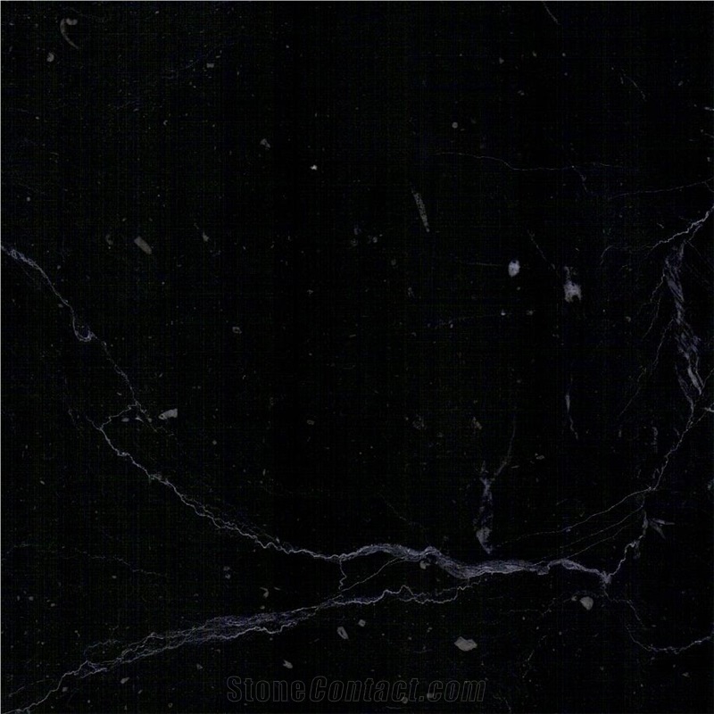 Mountain Black Ink Marble Tile