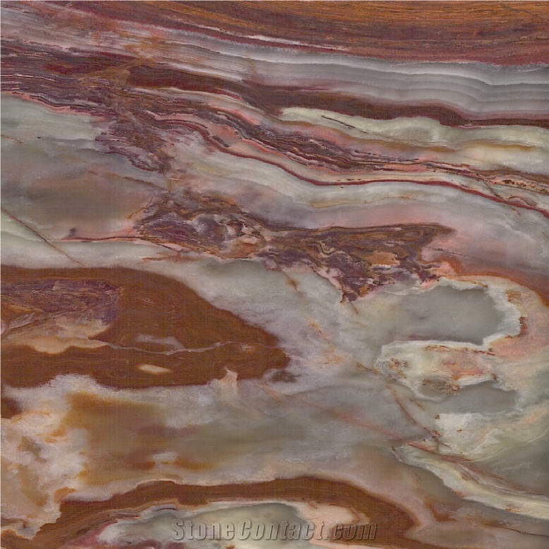 Multicolor Green Onyx Tile