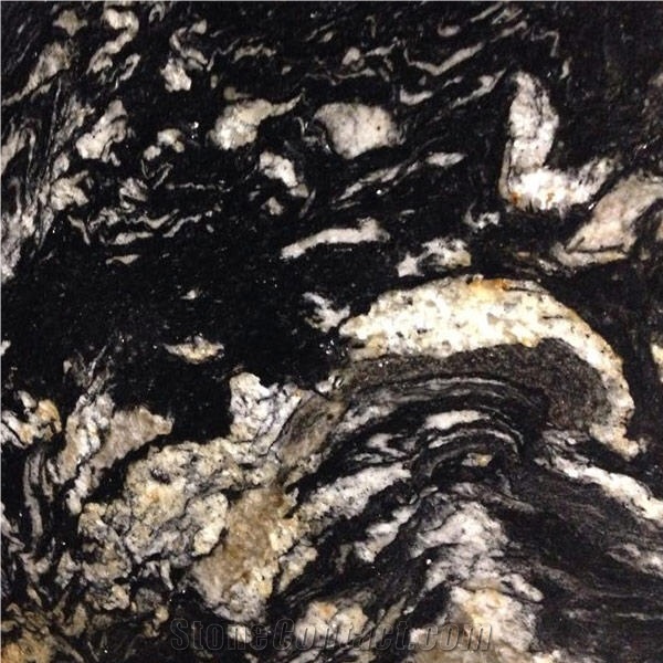 Nero Volcano Granite Tile