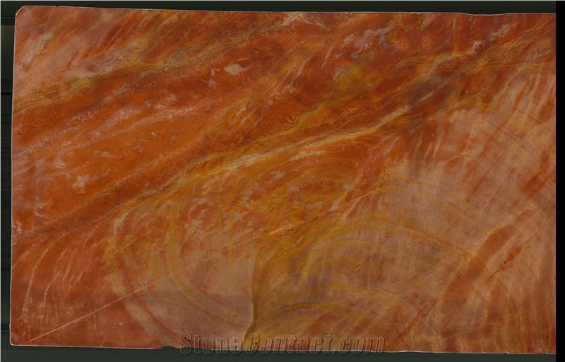 Rainbow Red Marble Slab