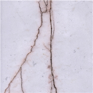 Red Line White Jade Marble Tile