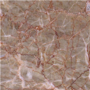 Red Vein Beige Marble