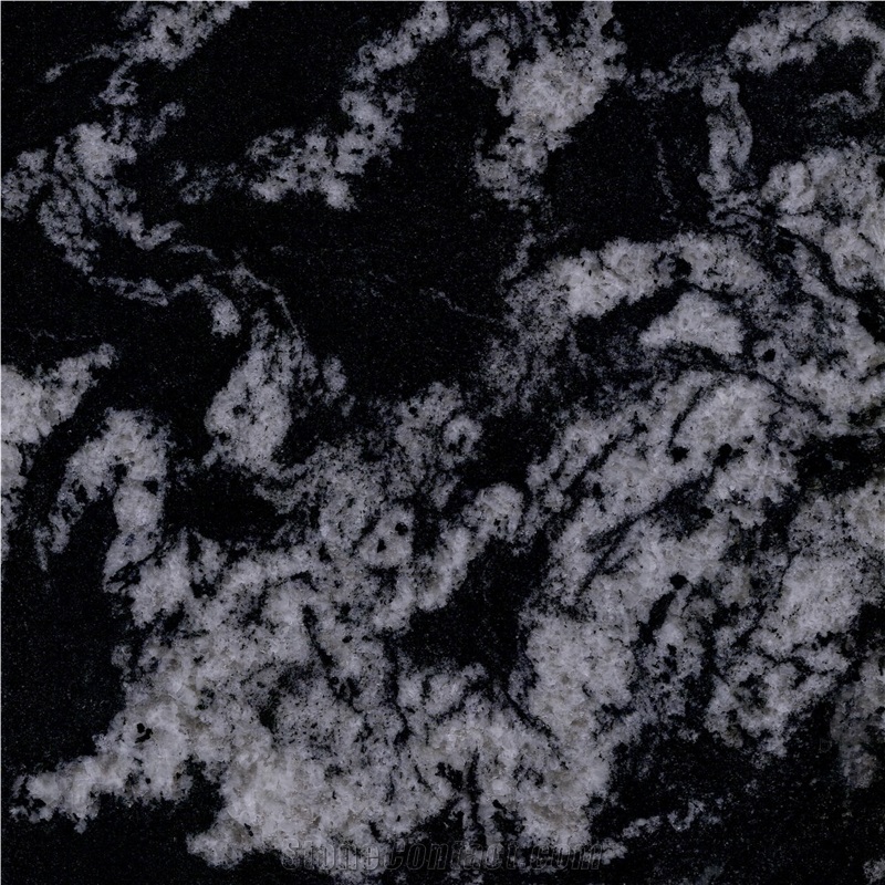 River Black Granite Tile