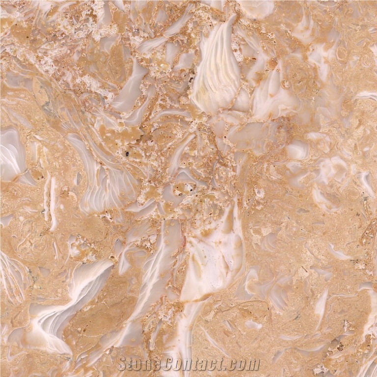 Shells Reef Gold Limestone Tile