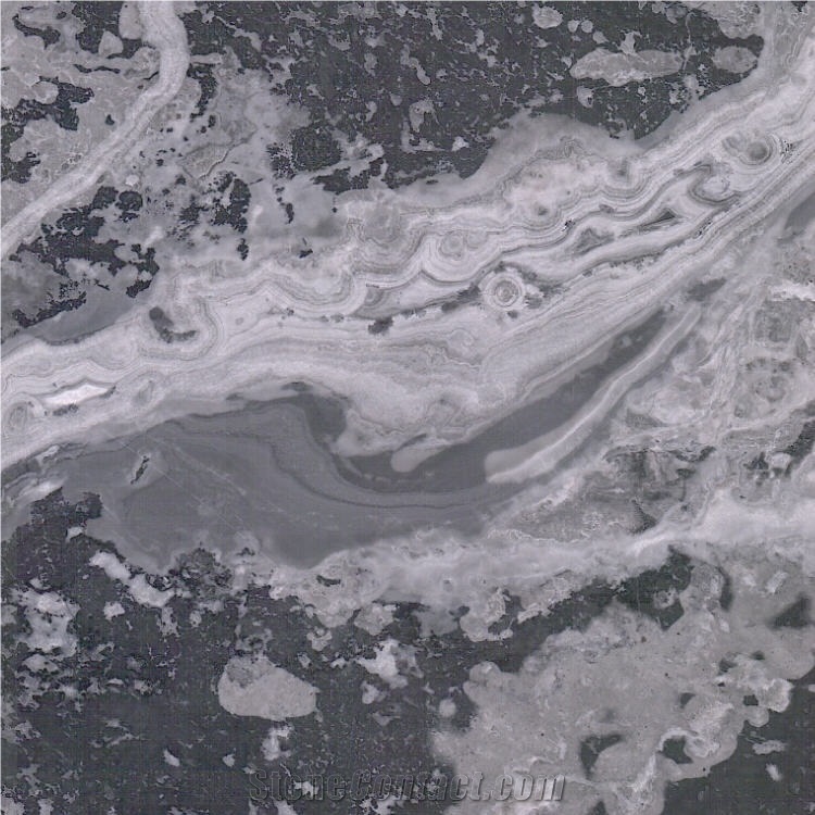 Silver Waves Marble Tile