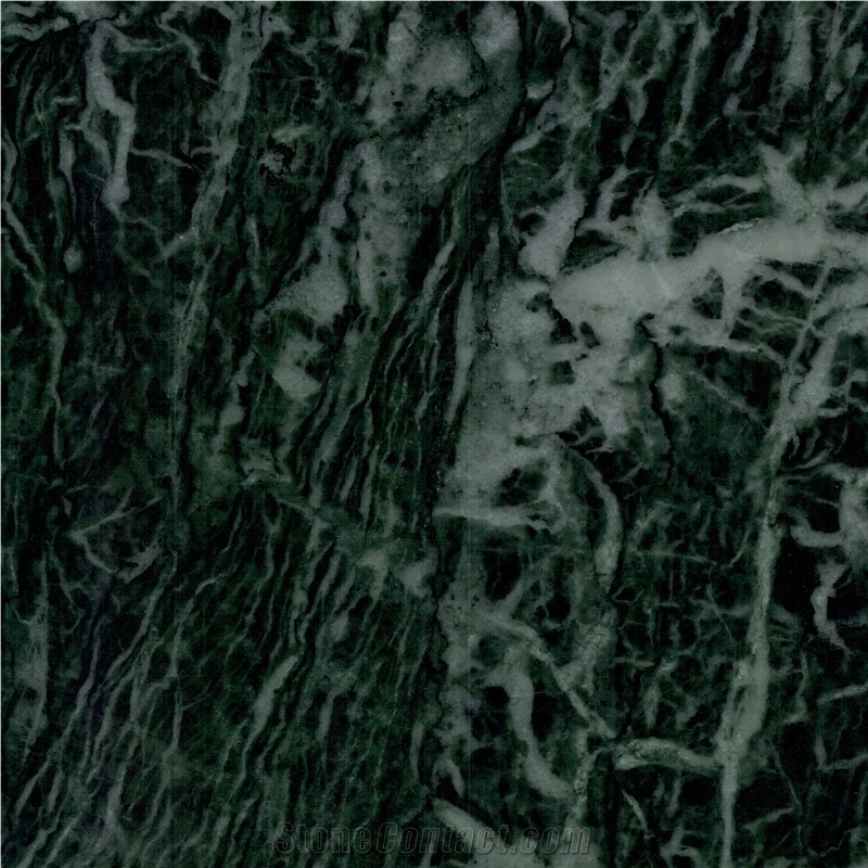 Snowflake Green Marble Tile