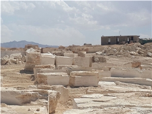Jarghouye Isfahan White Travertine quarry