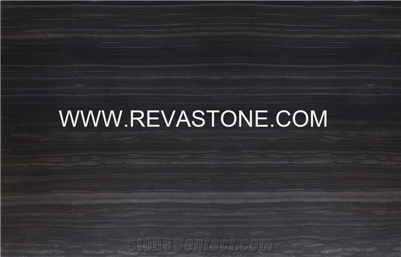 Royal Black Marble, Wood Vein Black Marble Quarry