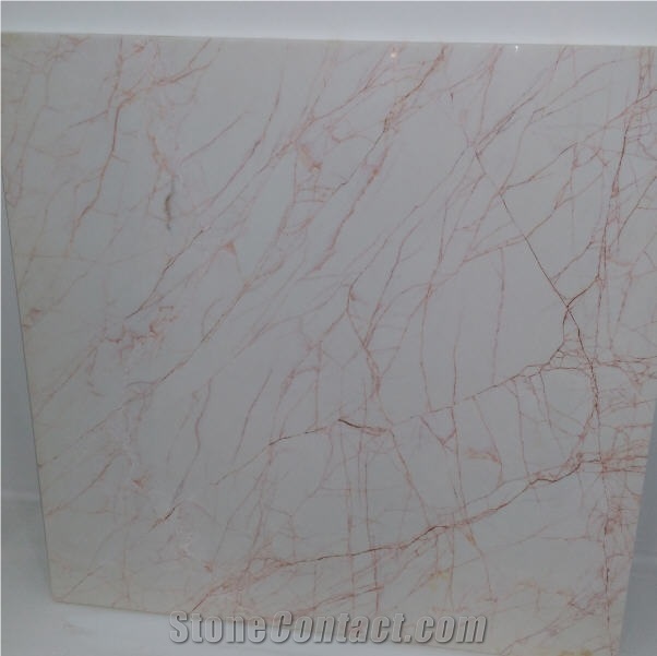 UYGAR MARBLE White-Red Spider Marble Quarry
