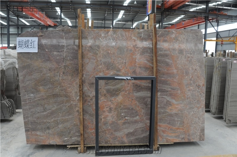 Butterfly Red Marble Quarry