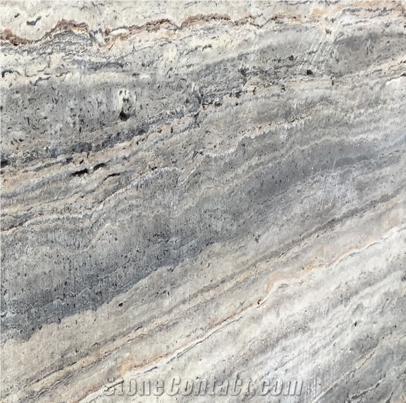 Persian Silver Travertine - Gray Travertine Quarry