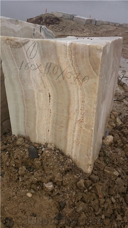Turkey White Brown Onyx Quarry