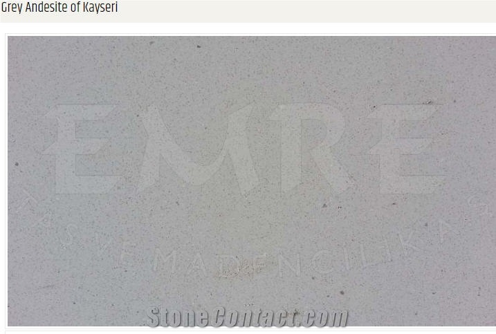 Kayseri Grey Andesite - Gray Kayseri Stone Quarry