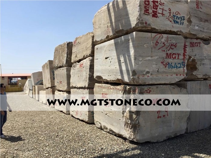 Kashan Silver Travertine Quarry