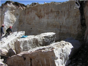 Travertino Vicuna Oscuro - Vicuna Travertine, Requena Quarry, Junin