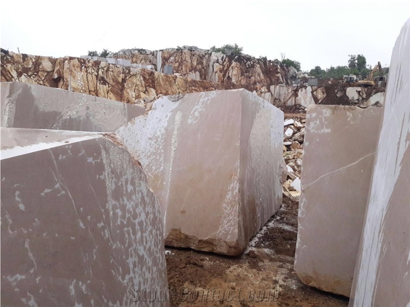Golden Beige Marble Quarry