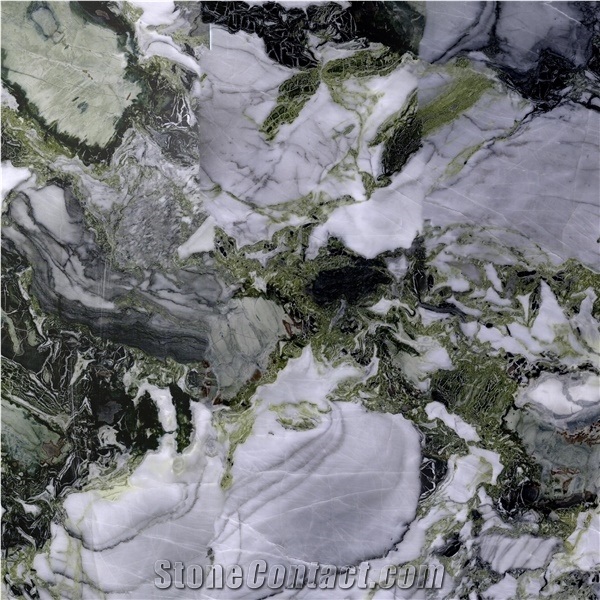 Ice Connect Marble/White Beauty Marble/ White and Green Primavera Marble/Ice Jade Marble, Ice Green Marble