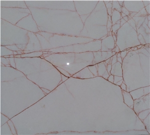 UYGAR MARBLE White-Red Spider Marble Quarry