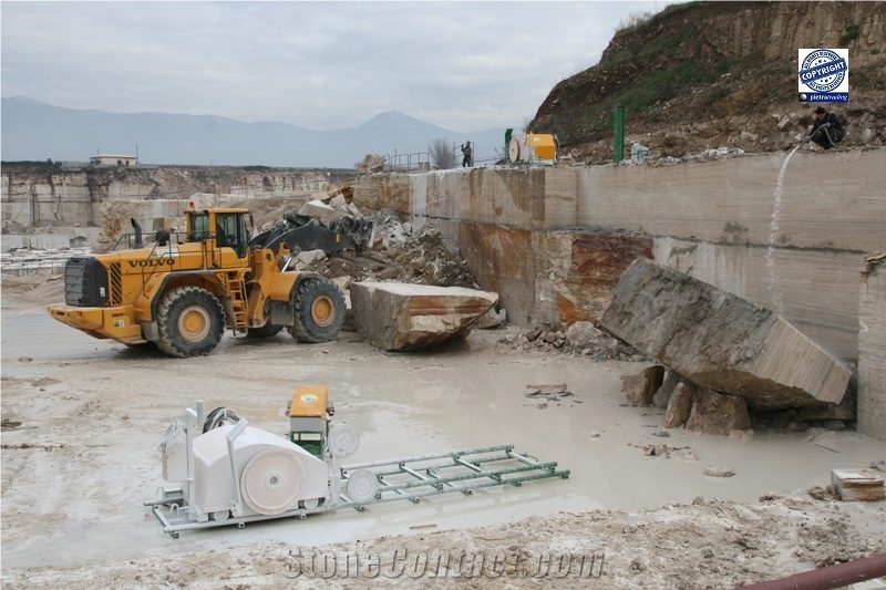 Ocean Blue Travertine Quarry